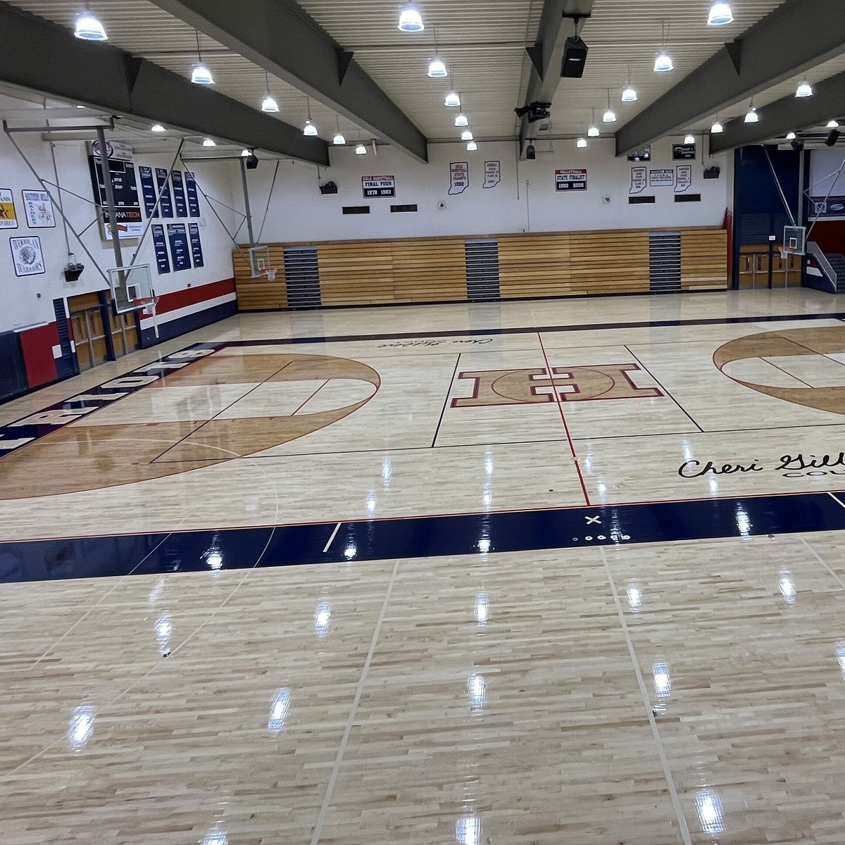 Heritage High School finished renovation from water damage.