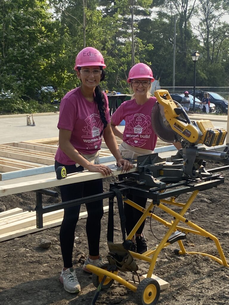 Woman's build with Habitat for Humanity and Jack Laurie Group
