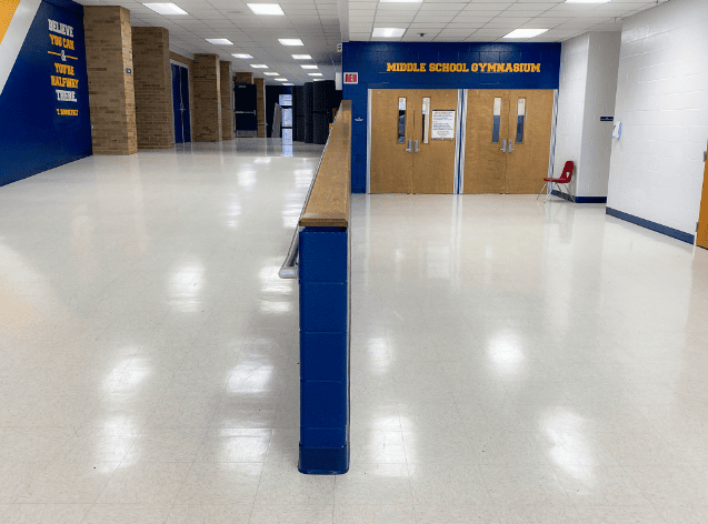 VCT school flooring